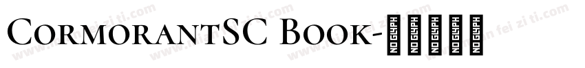 CormorantSC Book字体转换